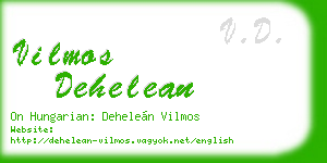 vilmos dehelean business card